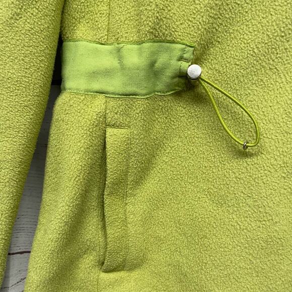 Talbots Green Zip Front Fleece Jacket Size M - Picture 10 of 10